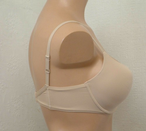 WONDERBRA W9443, PADDED, SMOOTH, SEAMLESS, PLUNGE BRA IN BLACK OR SKIN - Picture 8 of 11