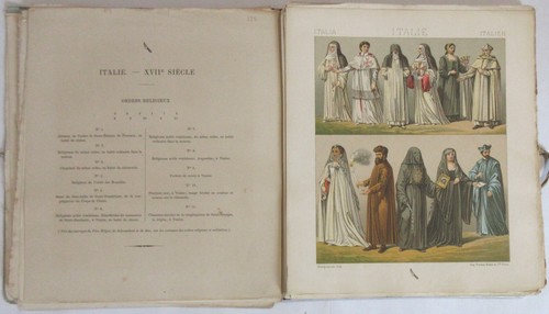 ROOT THE HISTORIC COSTUME 17TH CENTURY 24 BOARDS 11 COLORS EUROPE 1883 - Picture 5 of 16