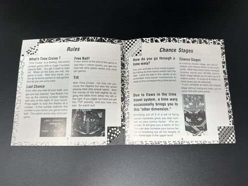Time Cruise (NEC TurboGrafx-16) *INSTRUCTION MANUAL ONLY - NO GAME* - Picture 4 of 4
