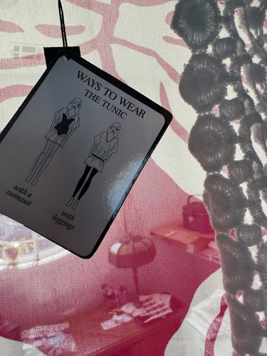 Club Z Collection NWOT Pink Floral STunic Plus Size Xl - Picture 4 of 6