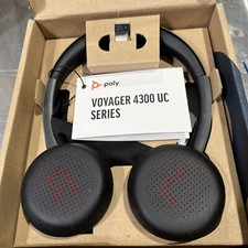Poly - Voyager 4320 UC Wireless Headset (Plantronics) - Headphones with Boom ...