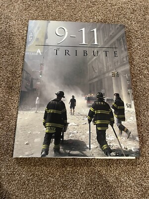 9-11 A TRIBUTE 2002 Large Hard Cover Book With Dust Jacket- Good Condition!