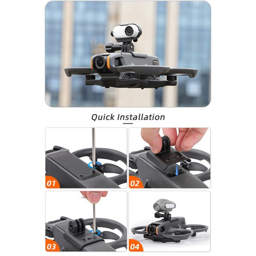 Para DJI AVATA 2 faros de búsqueda y soporte de cámara 1/4 para accesorios Insta360 GO3 - Imagen 15 de 20