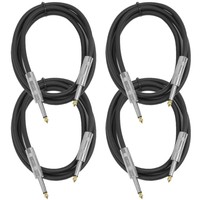 Seismic Audio - (4 Pack) 5 Foot 1/4 To 1/4 Speaker Cables - Pa Dj Patch Cords on sale Seismic Audio - (4 Pack) 5 Foot 1/4 To 1/4 Speaker Cables - Pa Dj Patch Cords on sale