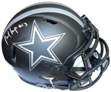 Michael Gallup signed Dallas Cowboys Riddell Speed Eclipse Mini Helmet #13- JSA