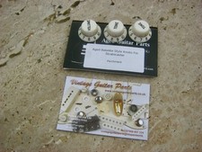 ✮new✮discontinued✮ Aged Bakelite Style Fender Stratocaster Usa Knobs Set✮amazing