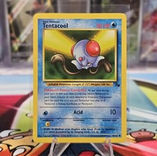 Tentacool 56/62 Pokemon Fossil Unlimited Vintage 1999 WOTC LP