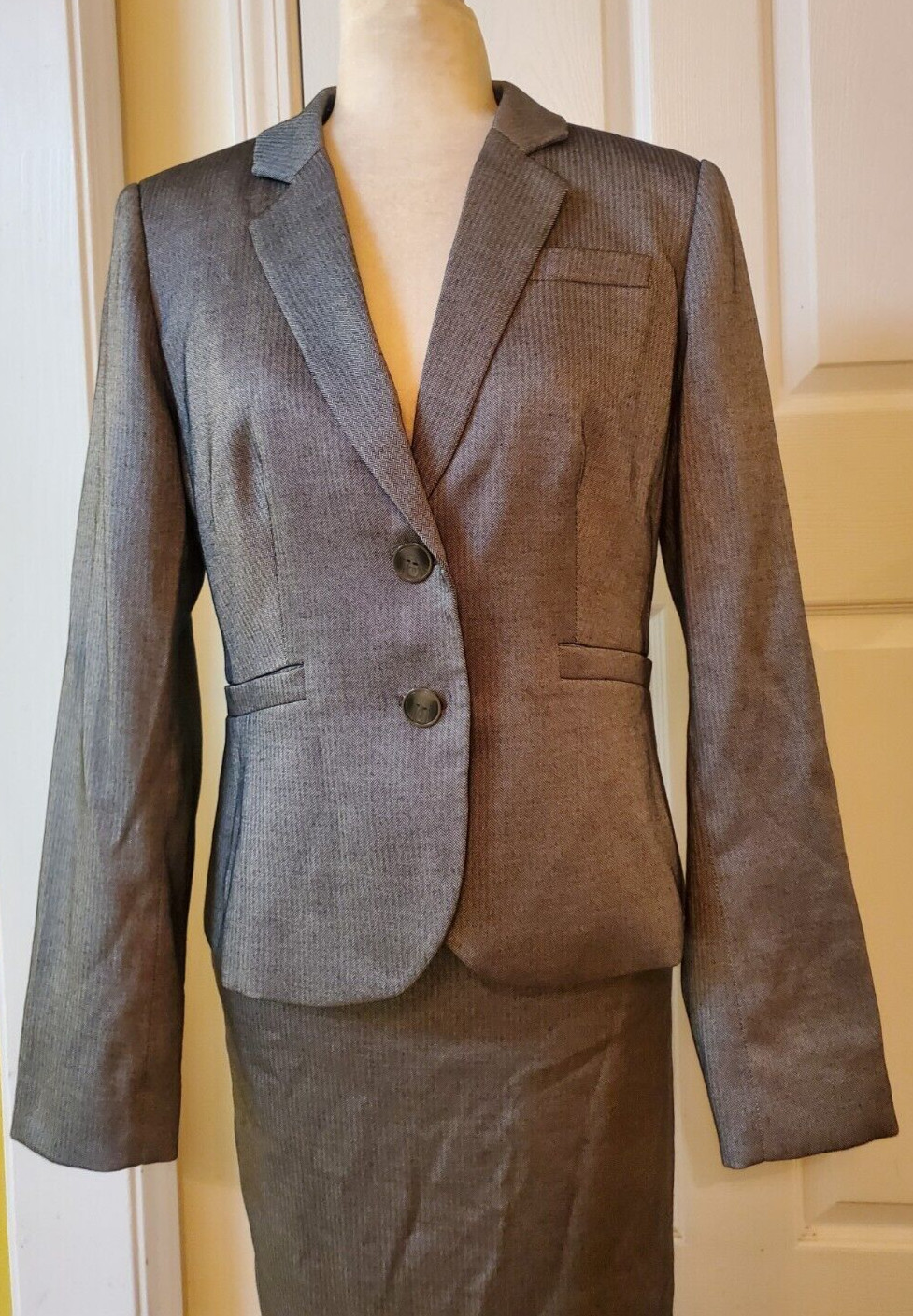 Calvin Klein Stretch 2PC Gray Polyester Blend Ski… - image 2