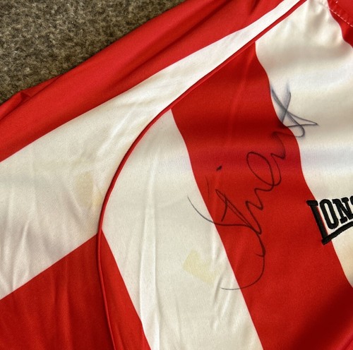 Alan Stubbs Matchworn & Squad Signed Sunderland AFC 2005/06 Home Shirt, XL, VGC - Picture 11 of 16