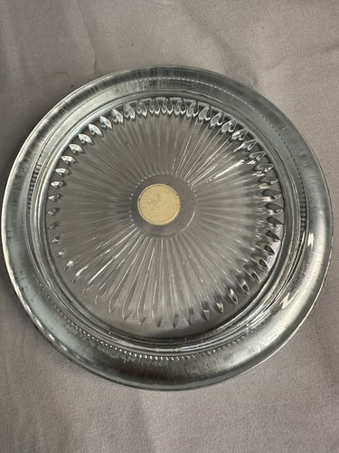 Vintage Cigar Ashtray Silver Rim Glass Park Sherman Co. USA With Box! - Picture 2 of 3