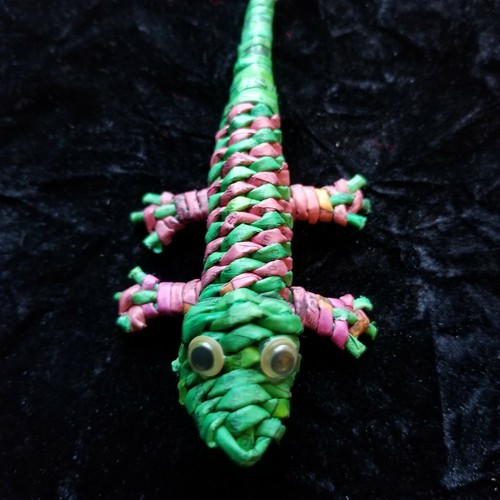 3D Paper Lizard Refrigerator Magnets Set of 2 - Bild 4 von 6