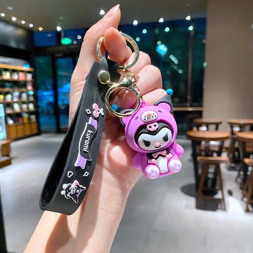 Anime Kuromi Keychain Cute Cartoon Key 3D Doll Toys Bag Pendant Game Gift - Picture 39 of 258