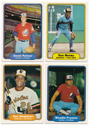 1982 Fleer - You Pick Complete Your Set #221-440 (F77)