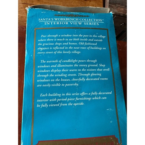 Vintage 2000 Santa's Workshop Turn & Stitch Tailor Lighted House - Picture 2 of 16