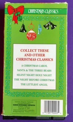 Santa & The Three Bears, The Littlest Angel, A Christmas Carol (VHS, 1992) - Picture 2 of 3