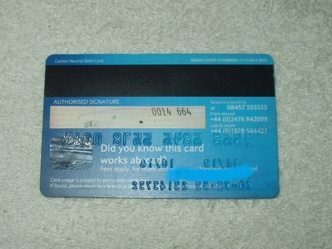 vtg visa debit barclays card united kingdom collectible from 2013 - Image 2 of 4