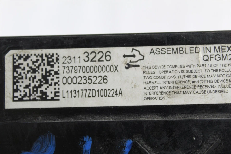 14-17 Chevrolet Impala Temperature AC Climate 23113226 Control 773 1A3 B2 - Image 3 of 4