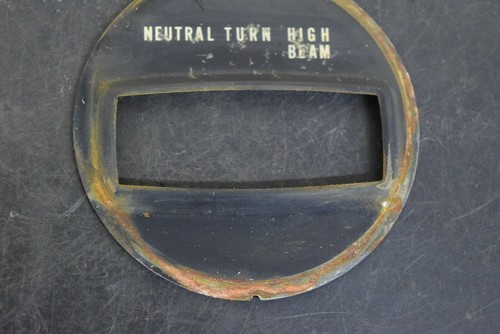 HONDA 1982 1983 CM250C CUSTOM INDICATOR GAUGE FACE PLATE INSERT COVER - Picture 3 of 6