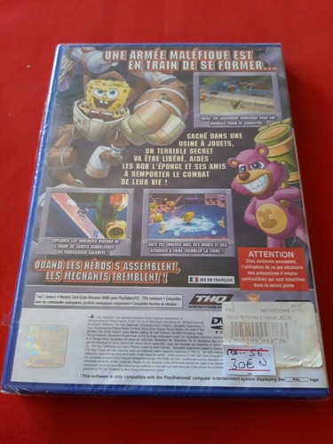 BOB L'EPONGE ET SES AMIS CONTRE LES ROBOTS-JOUETS PLAYSTATION 2 SONY PS2 PAL FR - Imagen 2 de 3
