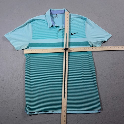 Nike Golf Performance Collection Dri-FIT Polo Hombres M Azul Rayas - Imagen 4 de 9