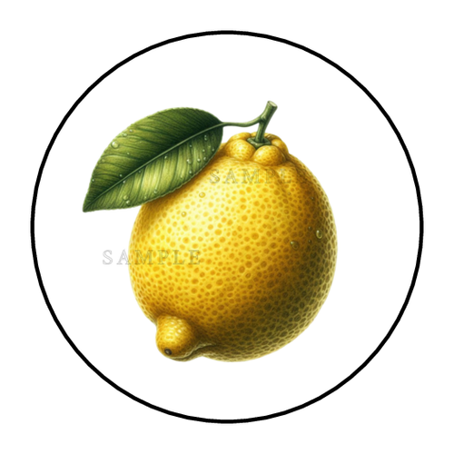 Lemon Fruit stickers labels tags envelope seals party favors - Picture 2 of 2
