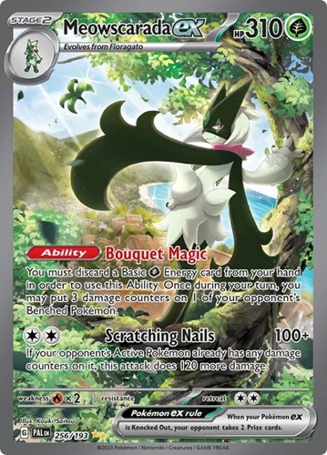 Meowscarada ex (#256/193) - Holofoil SV - Paldea Evolved NM Pokemon