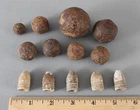 Antique Authentic Civil War 5 Bullet Sharp +8 Miniball Musket Round Balls Relics