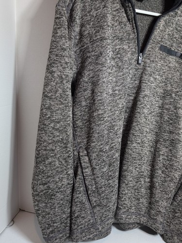 Eddie Bauer 1/4 Zip Fleece gefüttert grau Pullover Herren Medium - Bild 7 von 16