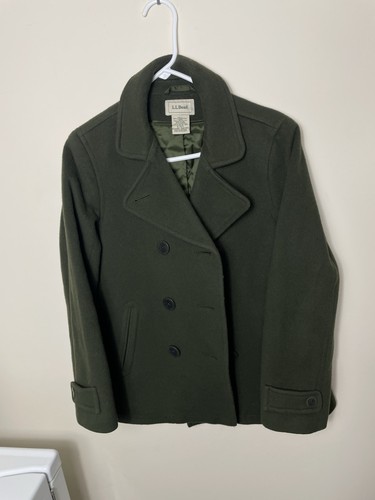 LL Bean Lambswool Peacoat 6P - Picture 1 of 3