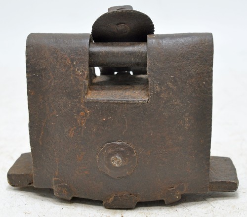 Antico Ferro Rare Tricky Pad Serratura Originale Old Sottile Mano Artigianale - Picture 7 of 10