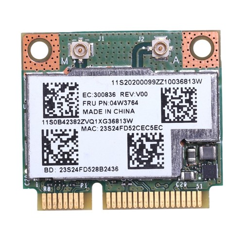 1*WLAN card 3*2.7Cm IBM MINI PCI-E Card BCM943228HMB 04W3764 High quality - Photo 3/7