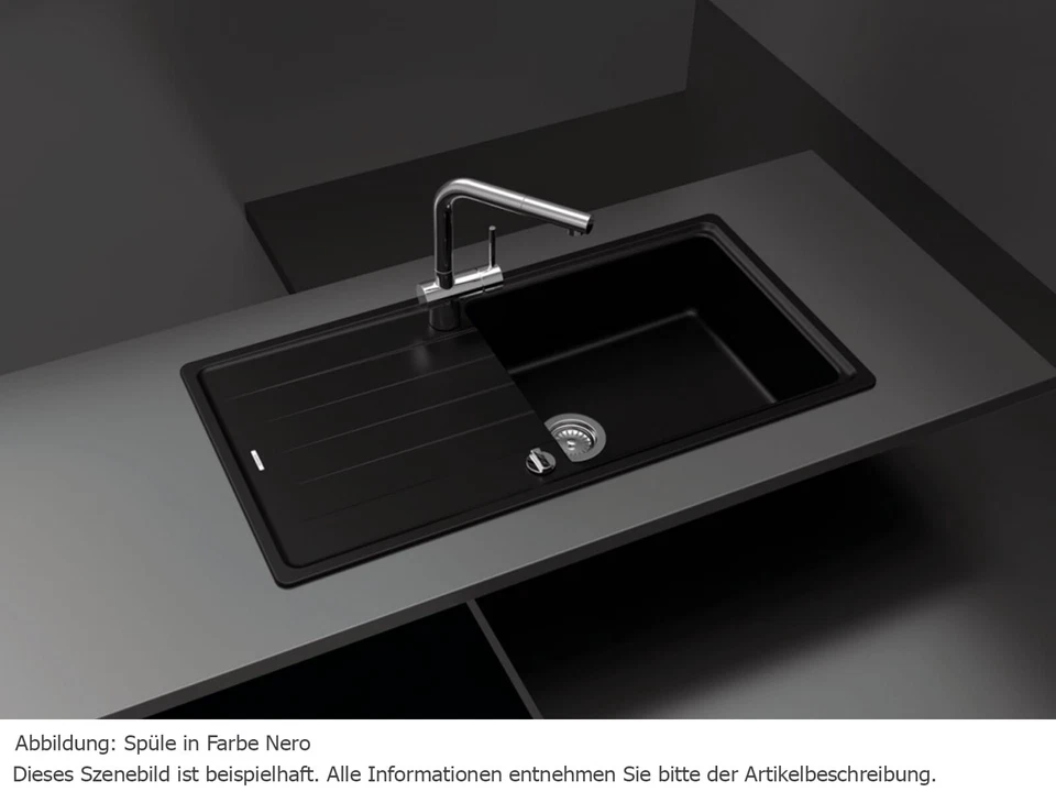 Schock Superb D-100 L A Croma Auflage Granitspüle Küchenspüle 1 Becken - Bild 2 von 4