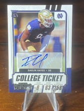 2021 Panini Draft Picks - College Ticket Autographs Daelin Hayes #324 (AU, RC)
