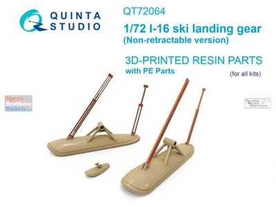 QTSQT72064 1:72 Quinta Studio I-16 Ski Landing Gear