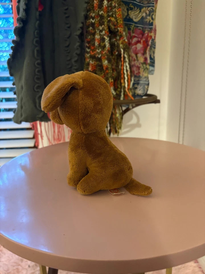 Dougie the sausage dog TY Beanie Boo - brown - good condition - medium size 13in - image 2 of 3
