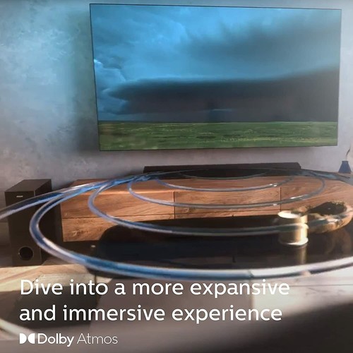 Philips TAPB603 3.1CH Dolby Atmos Soundbar Wireless Subwoofer Bluetooth.USB - Picture 4 of 10