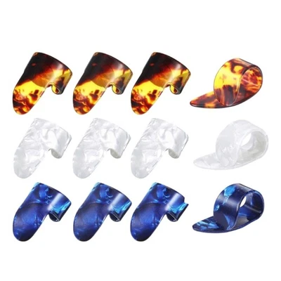 12Pcs Thumb and Finger Picks Medium, Flat Thumbpick Guitar Thumb Picks - Image 1 of 4