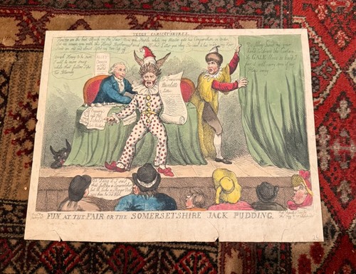 1810 Teggs Caricatures : Hand Coloured Engraving : Fun at the Fair - Picture 2 of 6