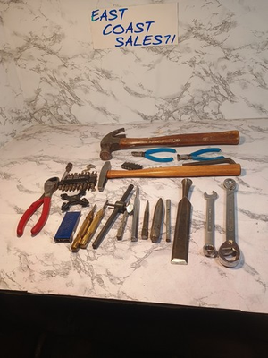 #ad LARGE TOOL LOT SOME CRAFTSMAN AND STANLEY CHISEL TOOLS GOOD USABLE TOOLS $25.00