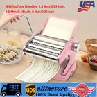 Fresh Pasta Maker Roller Machine for Spaghetti Noodle Fettuccine Stainless Steel