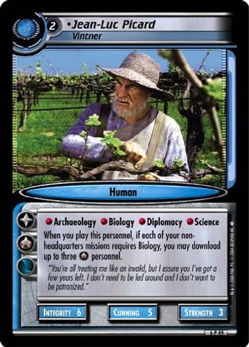 Jean-Luc Picard, Vintner - Reflections 2.0 - Star Trek CCG 2E - Imagen 1 de 6