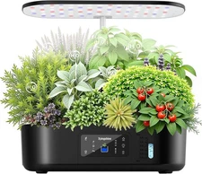 Hydroponics Growing System Kit Indoor Herb Garden with Adjustable LED Grow Light