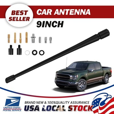 9'' Antenna Mast Black  Radio for   JK/JL 07-23 IATOR 20-23
