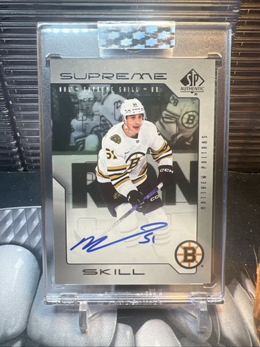 2023-24 Upper Deck Clear Cut Supreme Skill Matthew Poitras