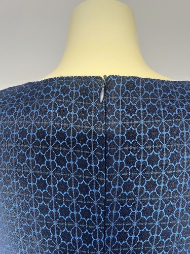 Anna Thomas Dress 8 Navy Blue Pencil Sleeveless Work Office corporate Rrp $898 - Picture 9 of 16