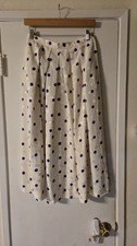 Vintage 80s John Meyer Polka Dot Long Skirt