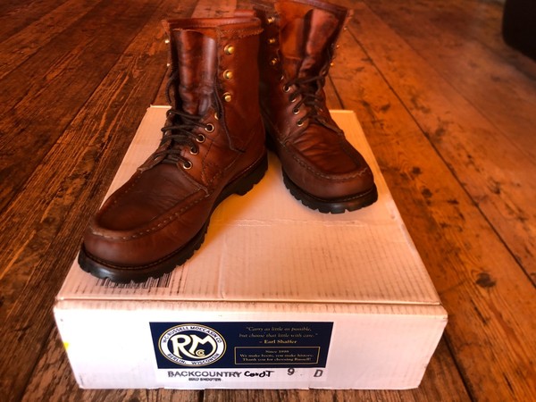 Russell Moccasin Backcountry Premier - Size 9D Walnut Timberjack Made in USA