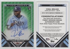 2022 Topps Finest Green Wave Refractor /99 Vidal Brujan #FRDA-VB Auto RC