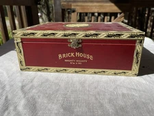 Brick House Mighty Mighty Empty Wood Cigar Box 9.25" x 7.25" x 3.25"