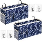 2pcs Large Wall Hanging Storage Bag, Door Closet Linen Fabric Pockets Organiz...